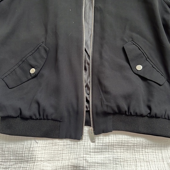 Jules & Leopold-Black Lightweight Bomber Jacket NWT size Small - Picture 3 of 13